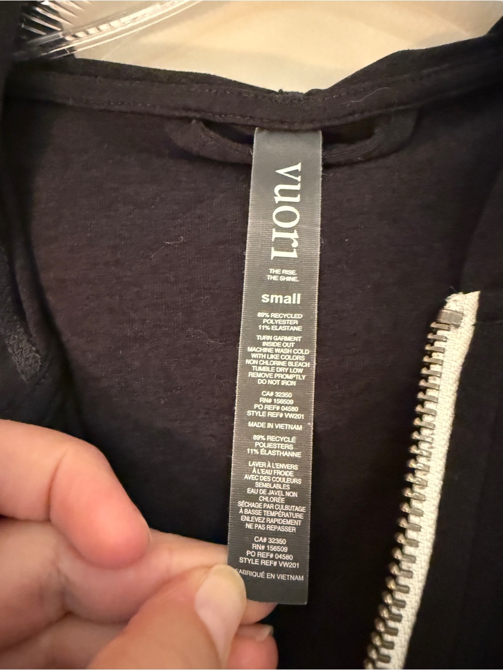 Vuori Halo Performance Hoodie 2.0 Small Black - Picture 7 of 8